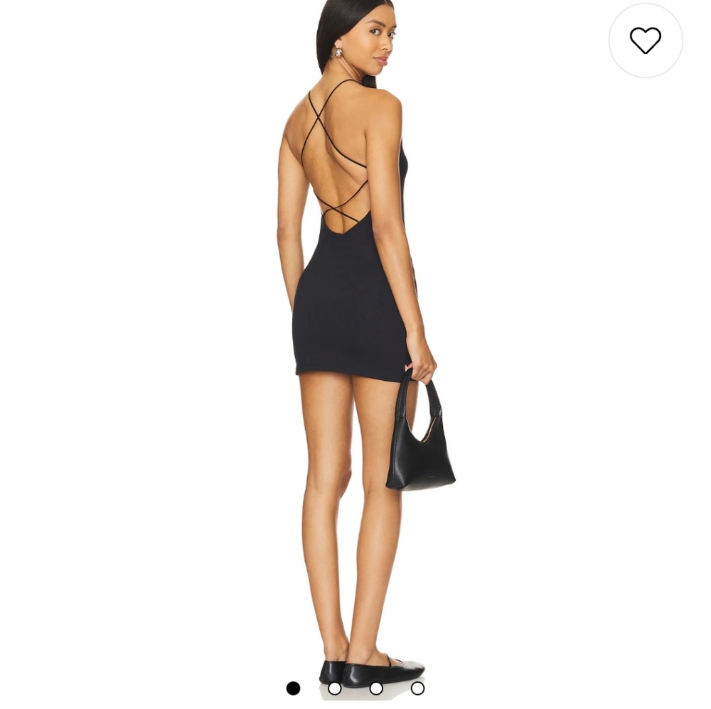 Free People Black Backless Dress